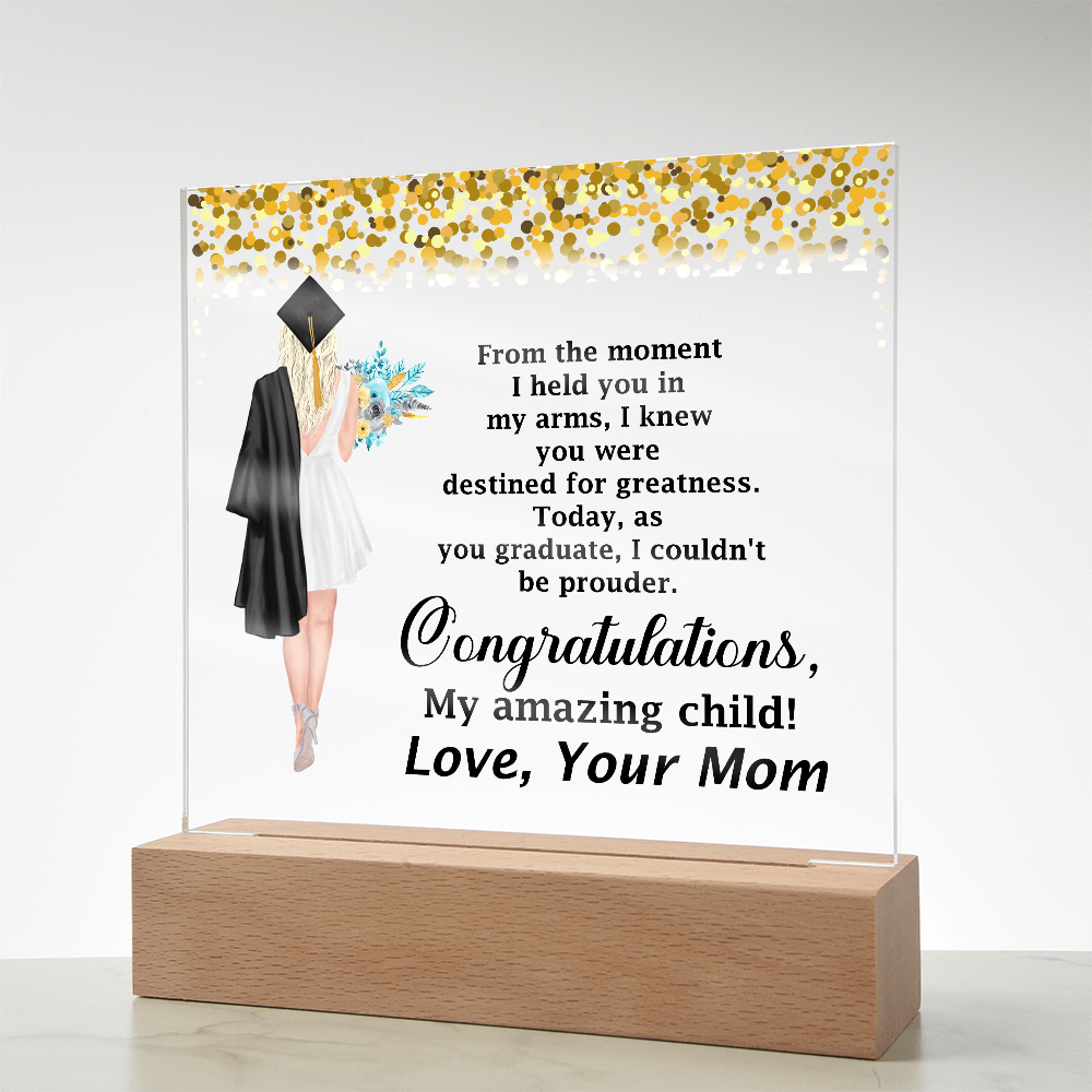 Celebrate Graduation in Style - Amazing Printed Acrylic Plaque Gift for Grads