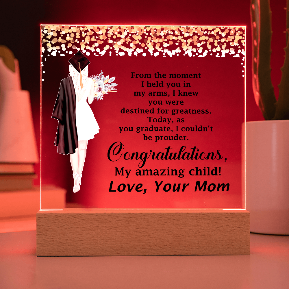 Celebrate Graduation in Style - Amazing Printed Acrylic Plaque Gift for Grads
