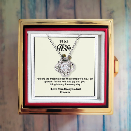 To My Wife – Soulmate and Best Friend – Touching Message Card Gift – Perfect for Valentine's Day, Anniversary Gift, Birthday Gift