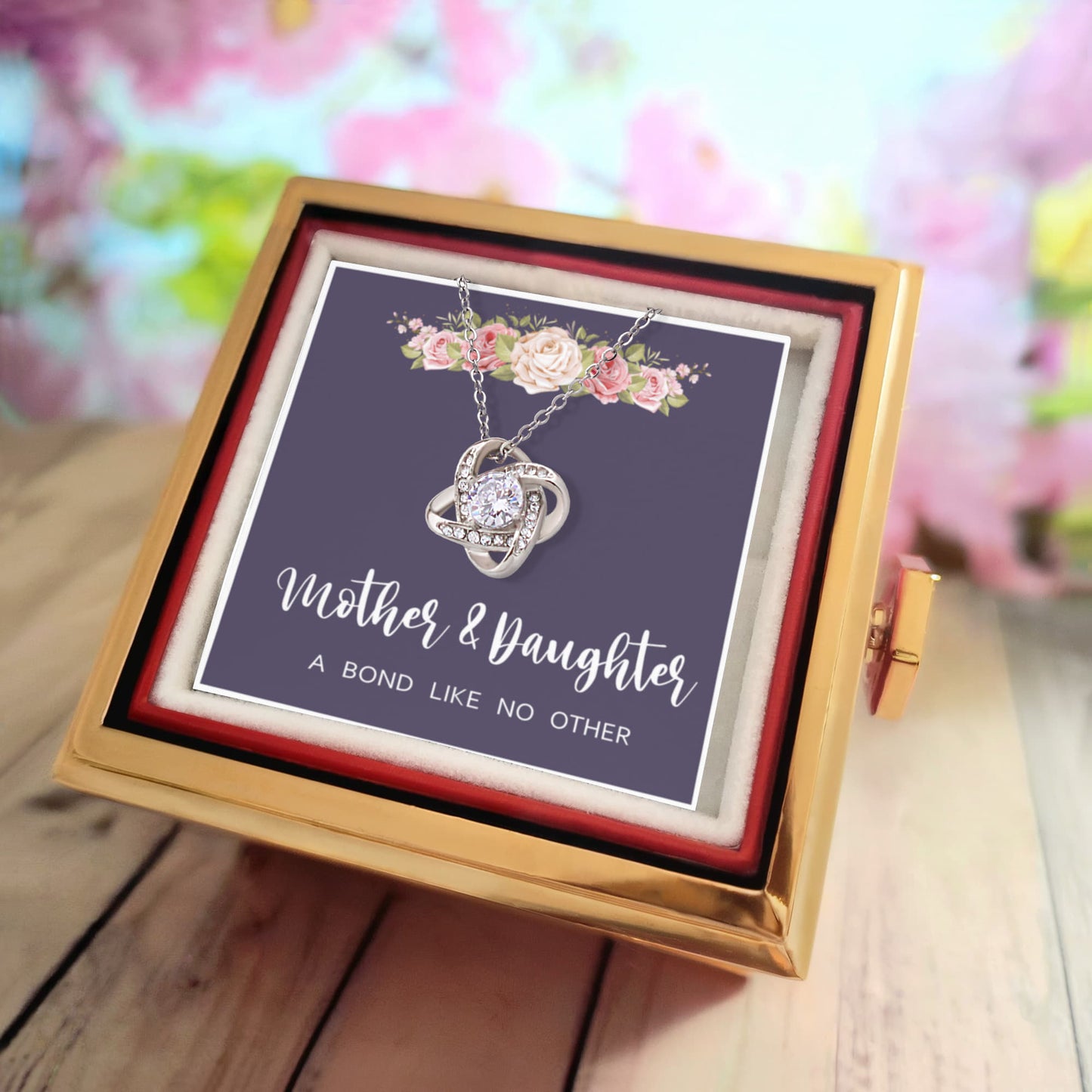 Mother & Daughter – Love Knot Necklace - A Bond Like No Other, A Connection of Love, Strength, and Forever