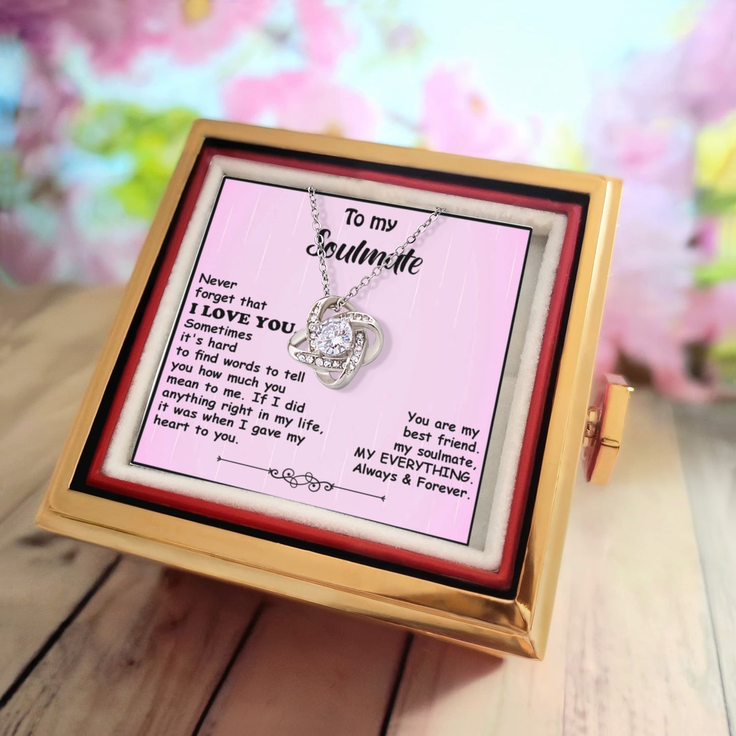 You Are My Best Friend, Love Knot Necklace, My Soulmate, My Everything – A Deep Love Letter to Last a Lifetime