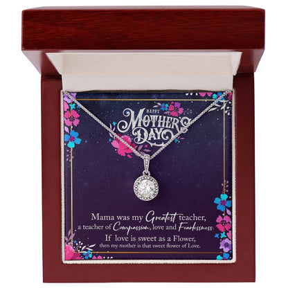 Happy Mother's Day Necklace - Inspirational Jewelry Gift for Mom, Sentimental Message Card for Mother's Day