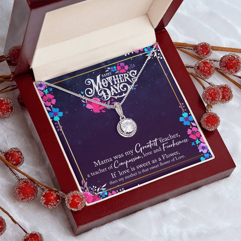 Happy Mother's Day Necklace - Inspirational Jewelry Gift for Mom, Sentimental Message Card for Mother's Day