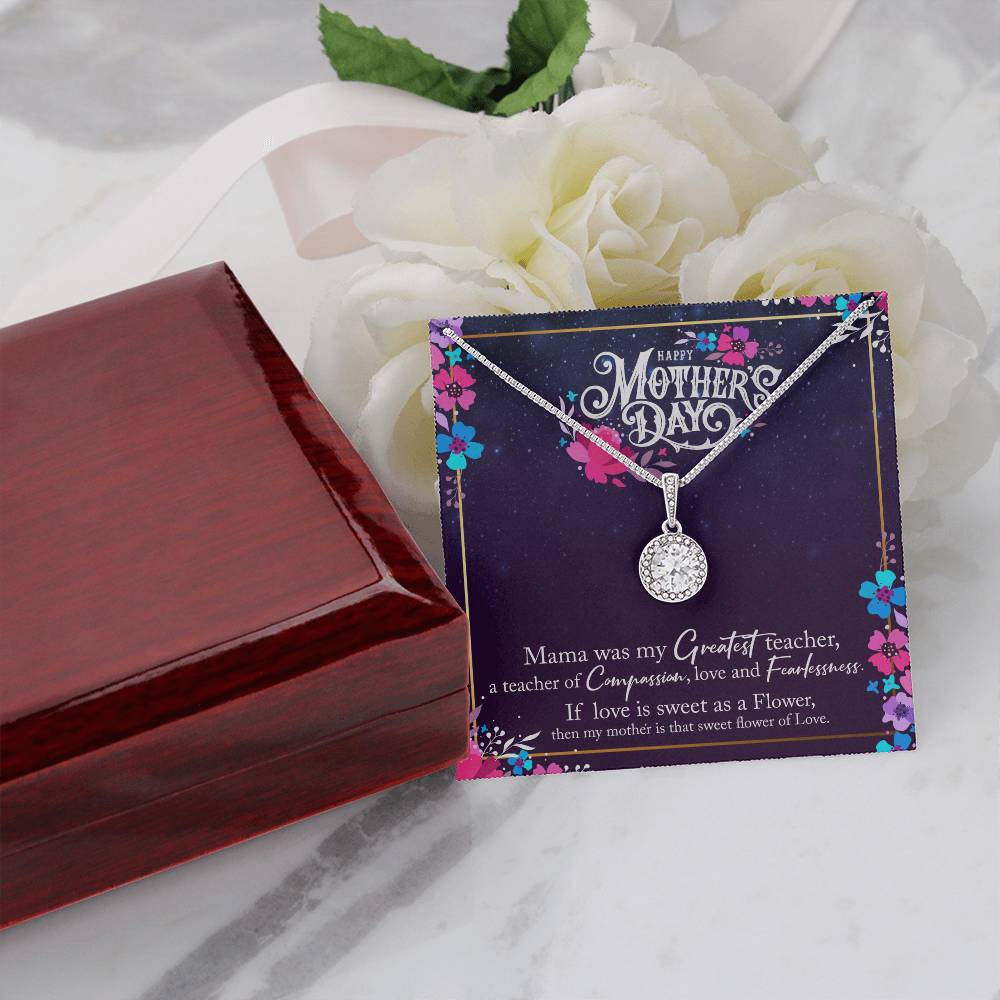 Happy Mother's Day Necklace - Inspirational Jewelry Gift for Mom, Sentimental Message Card for Mother's Day