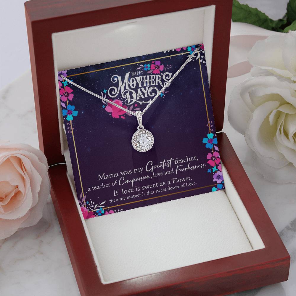 Happy Mother's Day Necklace - Inspirational Jewelry Gift for Mom, Sentimental Message Card for Mother's Day