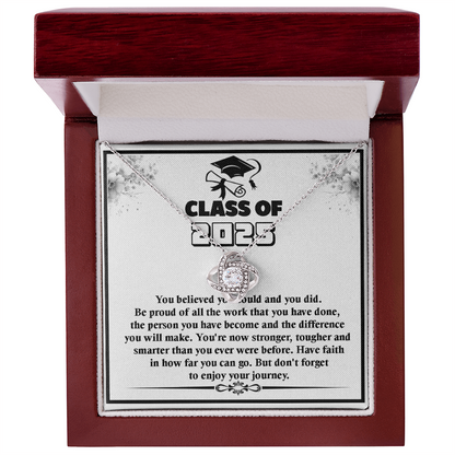 Meaningful Graduation Gift -Love Knot Necklace -Graduation Day Inspiration Gift for Him or Her