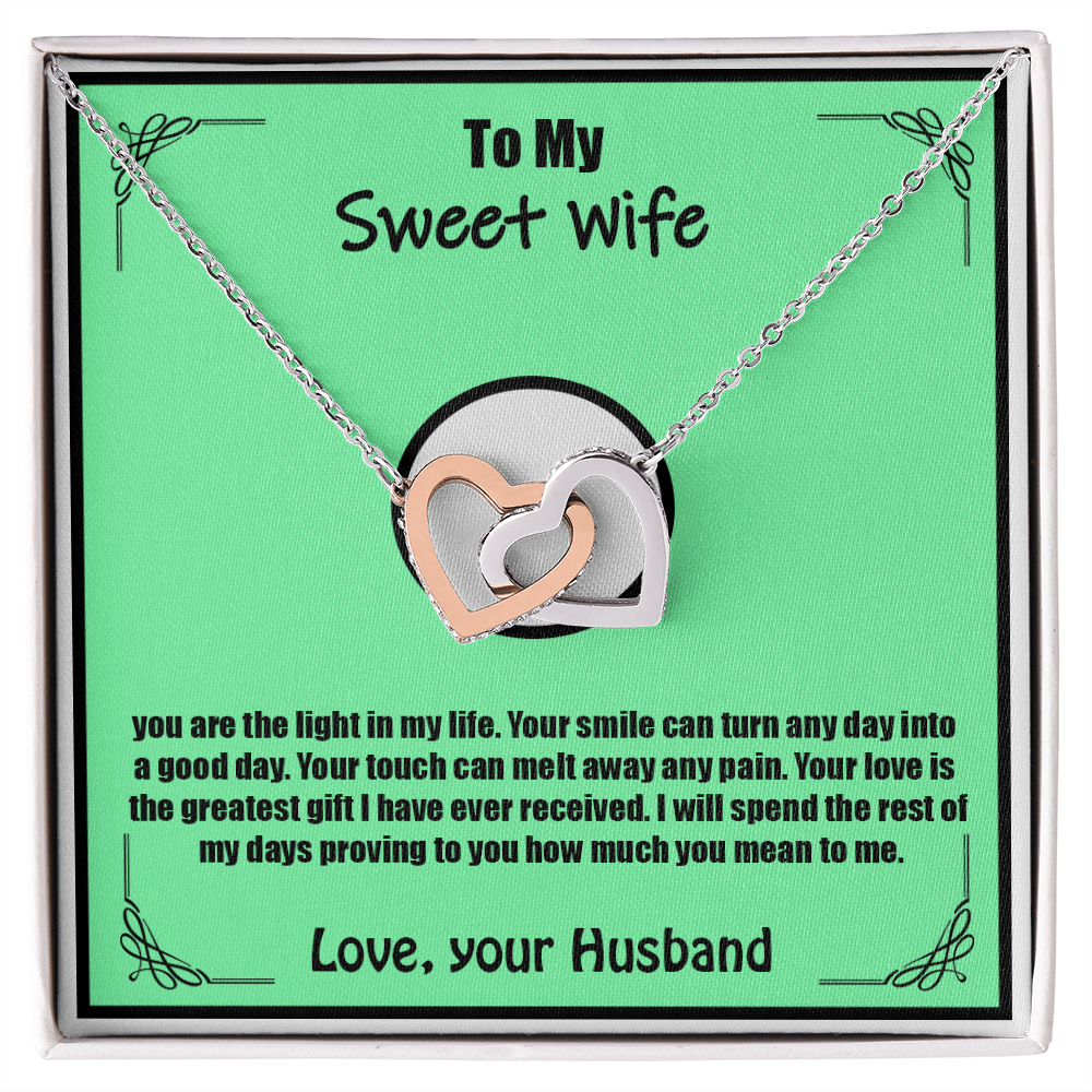 To My Sweet Wife – You Are My Greatest Gift – Romantic and Emotional Message Card from Husband Celebrating the Love of His Life