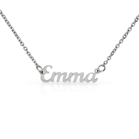 Personalized Script Name Necklace – Custom Name Pendant Gift for Her