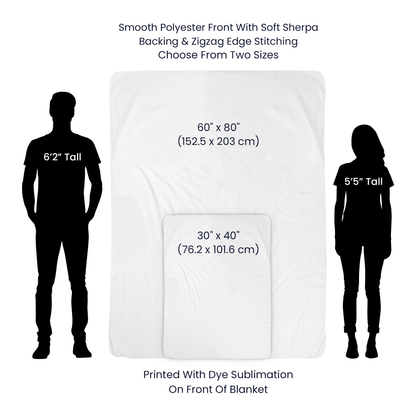 Mother Sherpa Blanket, Gift for Mom from Daughter or Son, Cozy Mother's Day Blanket, Floral Fleece Throw