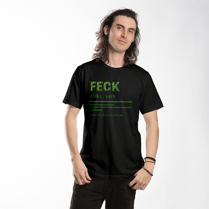 Feck Definition Irish T-Shirt St. Patrick's Day Unisex Tee Funny Shamrock Print Gift Bella+Canvas 3001