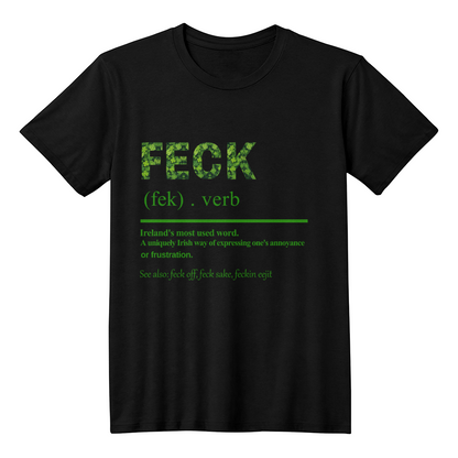 Feck Definition Irish T-Shirt St. Patrick's Day Unisex Tee Funny Shamrock Print Gift Bella+Canvas 3001