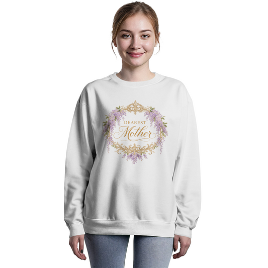 Dearest Mother Sweatshirt, Wisteria Mother's Day Crewneck, Regency Inspired Gift for Mom