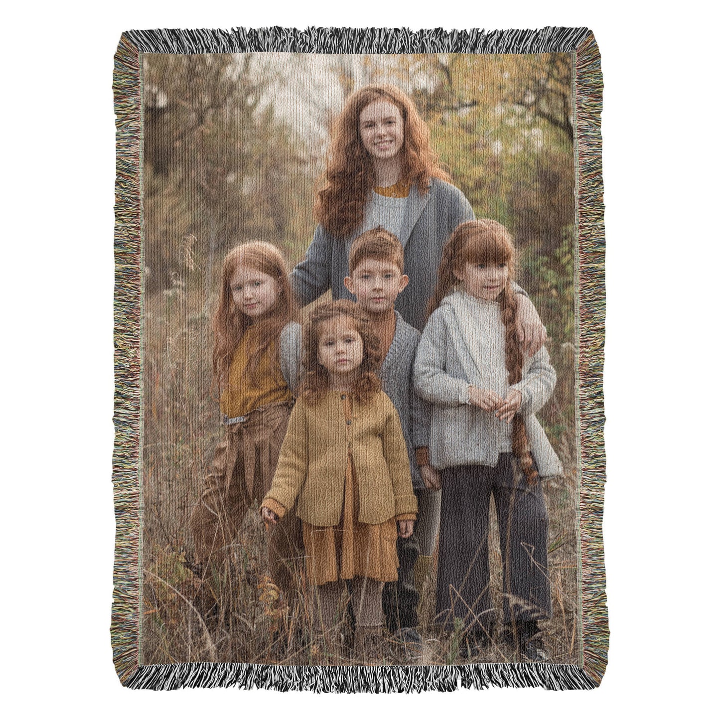 Personalized Woven Photo Blanket for Mom or Grandma – Custom Heirloom Picture Throw Gift