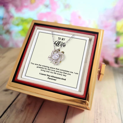 To My Wife – Soulmate and Best Friend – Touching Message Card Gift – Perfect for Valentine's Day, Anniversary Gift, Birthday Gift
